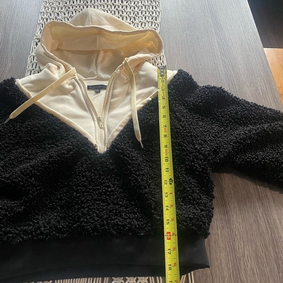 NEW For Love and Lemons sherpa pull over hoodie - Picture 4 of 8